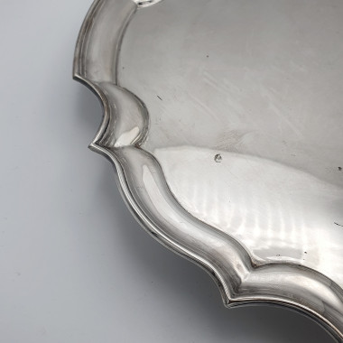 Salver in sheffield plated...