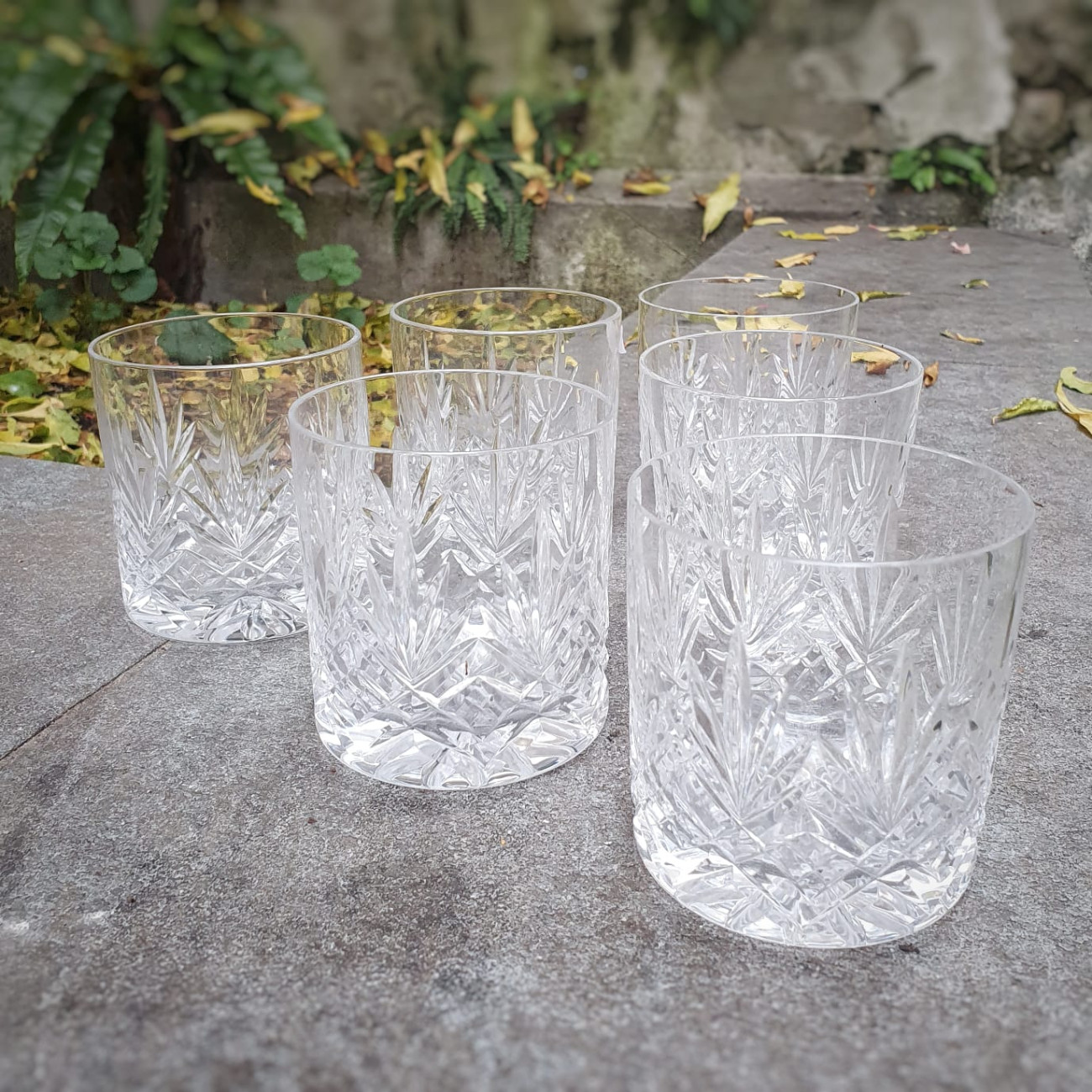 Set da sei bicchieri da whisky in cristallo Set da sei bicchieri da whisky in cristallo