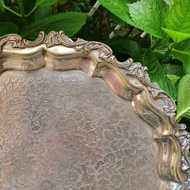 Vassoio rotondo salver in...