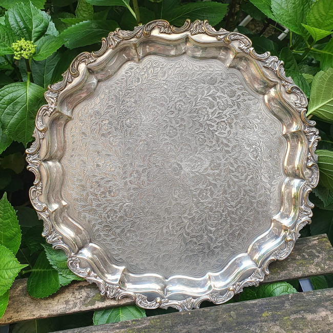 Vassoio rotondo salver in...