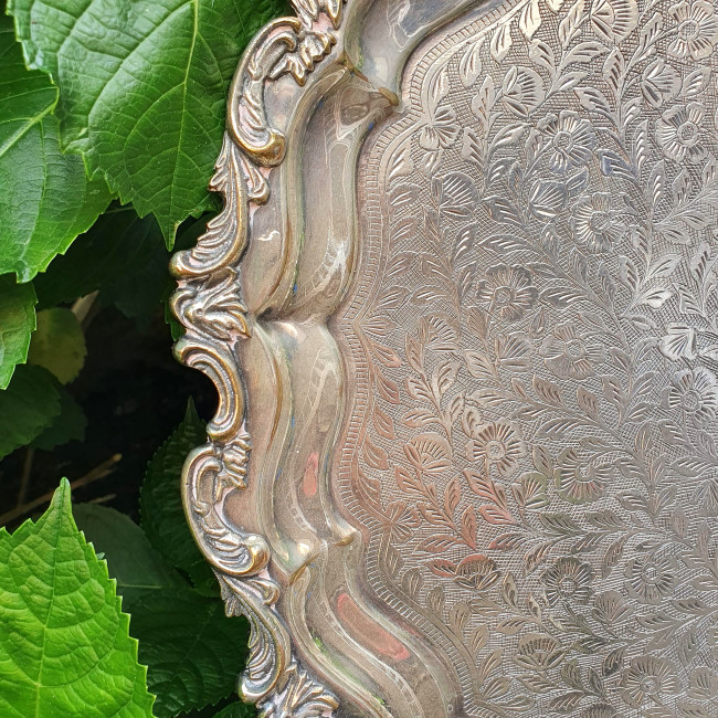 Vassoio rotondo salver in...