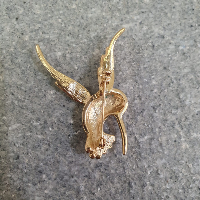 Spilla vintage colibrì con...