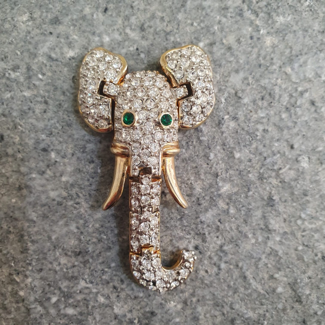 Spilla vintage elefante con...