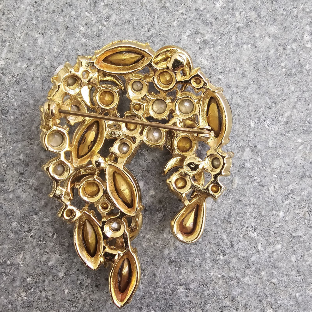Spilla vintage a forma di ape con strass - Italia