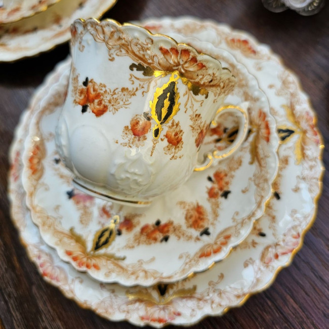 Trio da tè edoardiano...