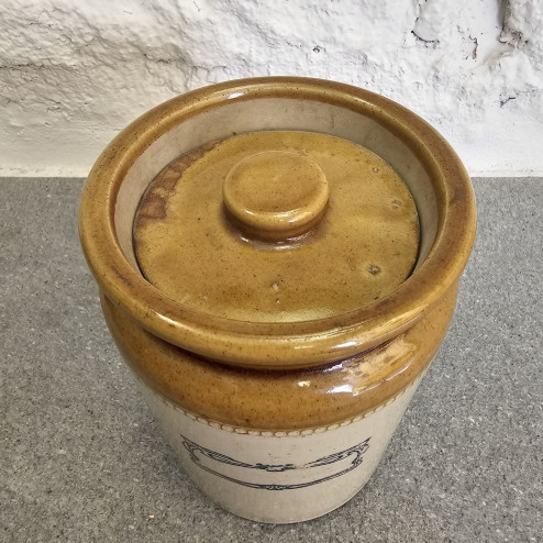 Barattolo in gres smaltato...