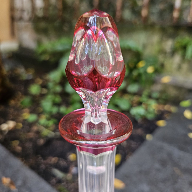 Bottiglia da liquore rossa...