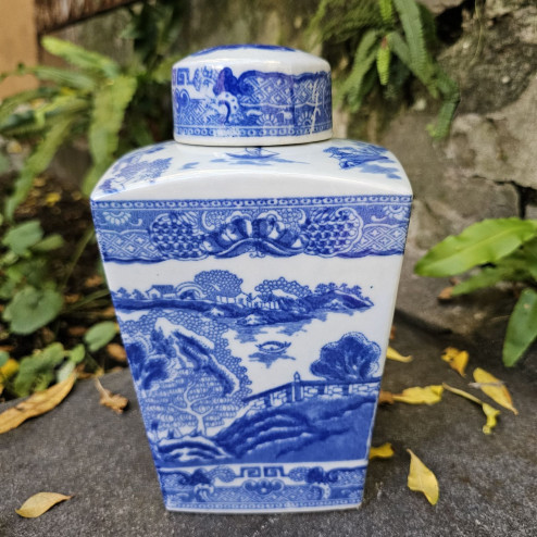 Tea caddy Ringtons anni '30...