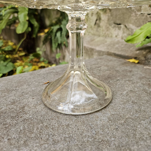 Alzata in vetro pressato...