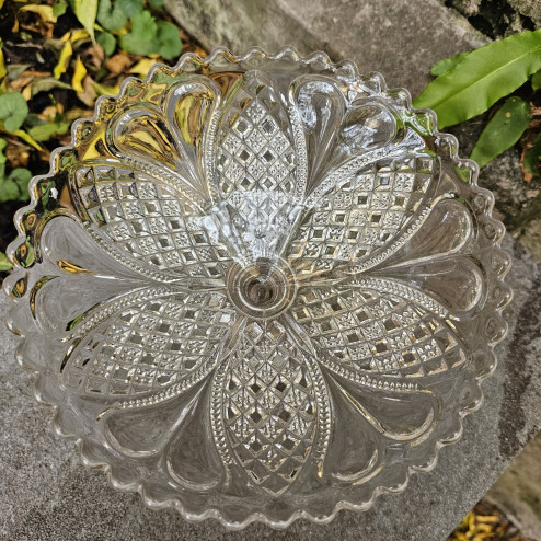 Alzata a coppetta in vetro...