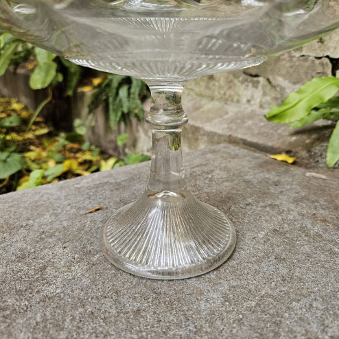 Alzata a coppetta in vetro...