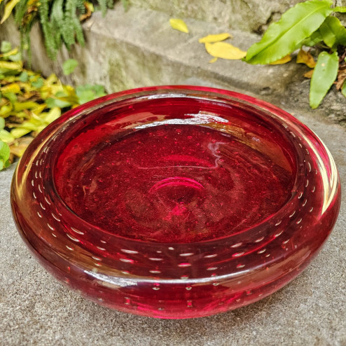 Coppa bassa in vetro...