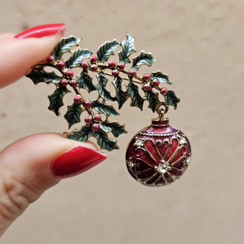 Spilla natalizia vintage...