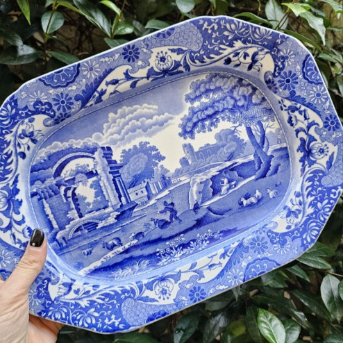 Vassoio ottagonale Blue...