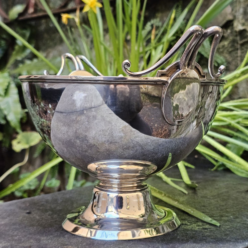 Coppa con gambo centrale in...