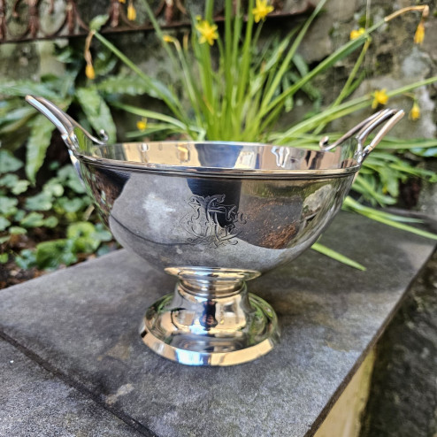 Coppa con gambo centrale in...