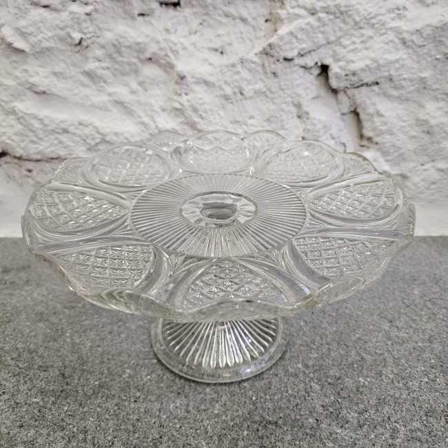 Alzata per dolci in vetro...