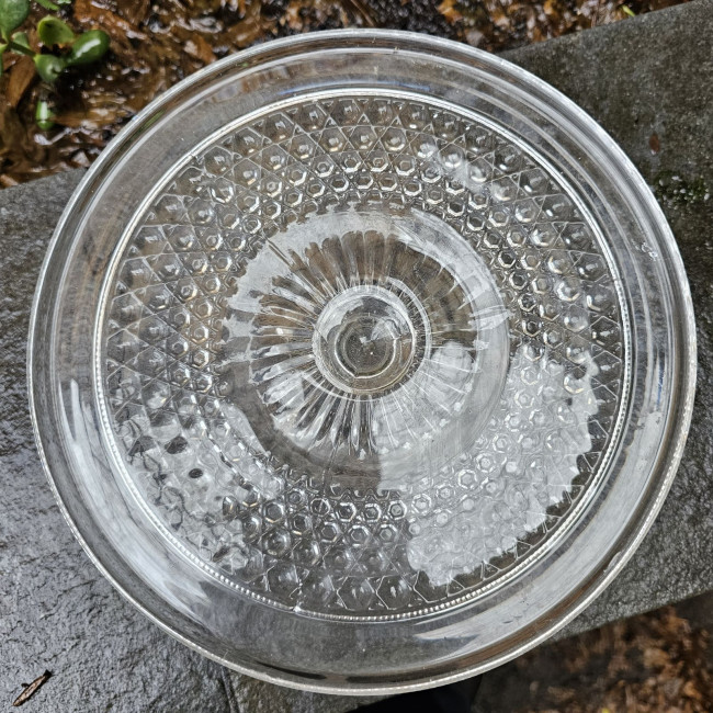 Alzata per torta in vetro...