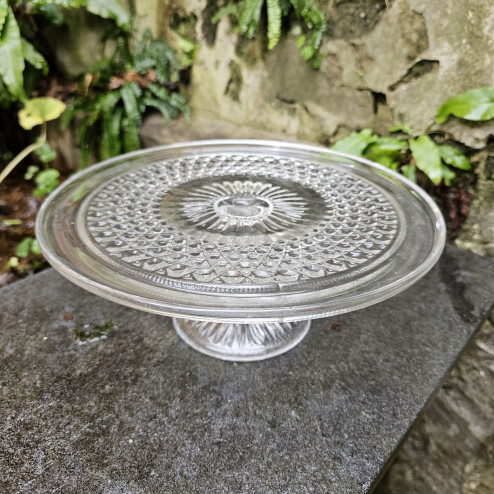 Alzata per torta in vetro...