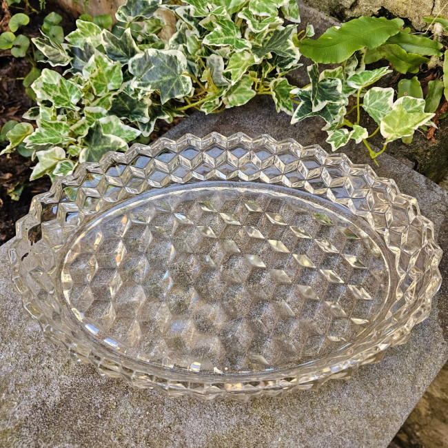 Coppa ovale bassa Fostoria...