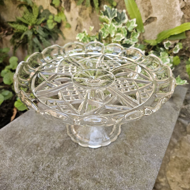 Alzata per torte in vetro...