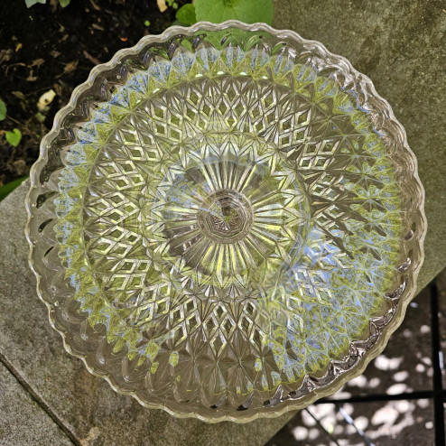 Alzata per torte in vetro...