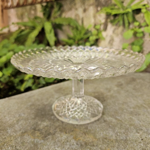 Alzata per torte in vetro...