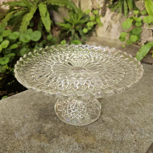 Alzata per torte in vetro...