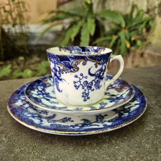 Tazza vittoriana bianca e...