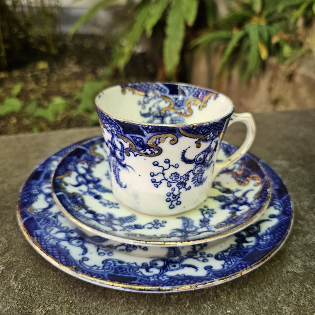 Tazza vittoriana bianca e...