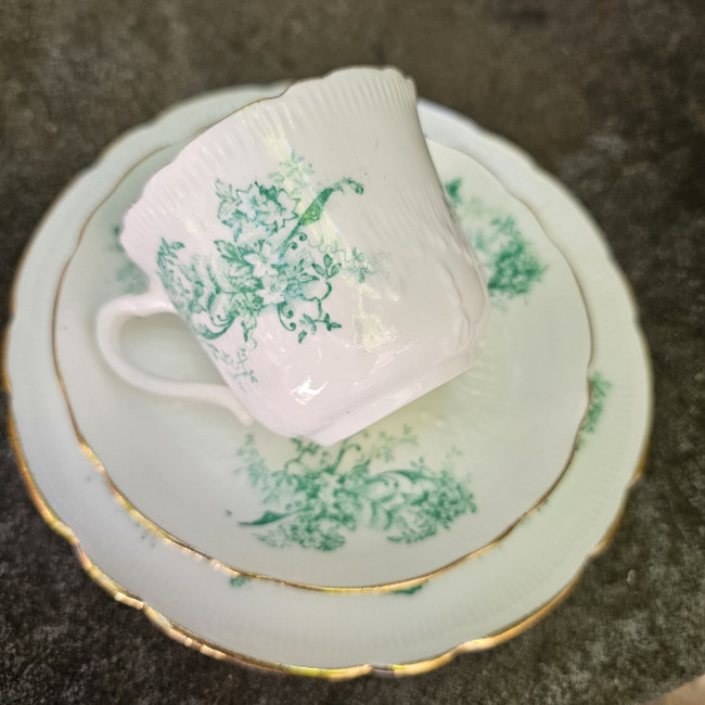 Tazza vittoriana bianca e...