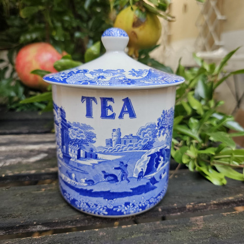 Barattolo da tè Spode Blue...